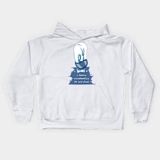 Poor Polar Bear Learn Acrobatics to Survive on The Small Iceberg Kids Hoodie